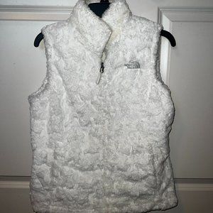 White North Face reversable vest